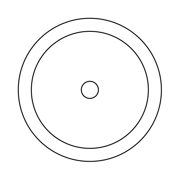Aufsatzwaschbecken runde Form