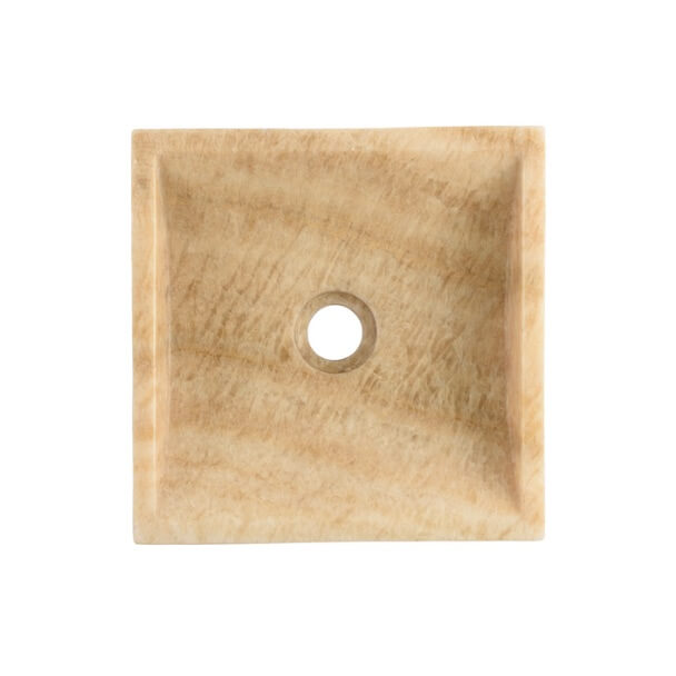 Marmor Waschbecken eckige Form