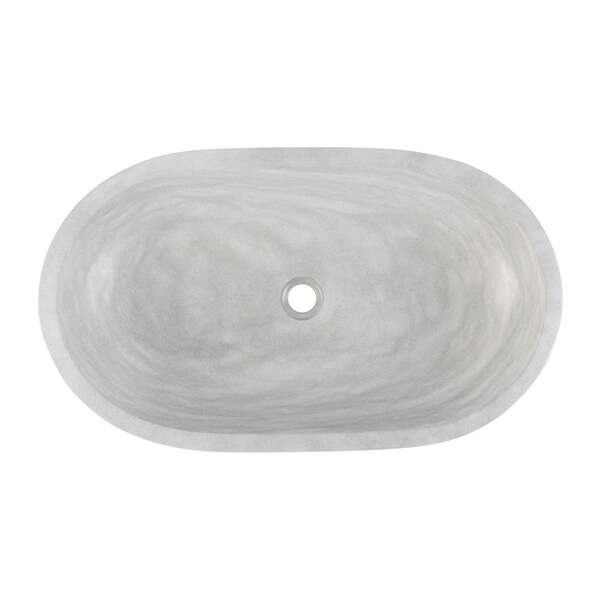 Sandstein Waschbecken ovale Form