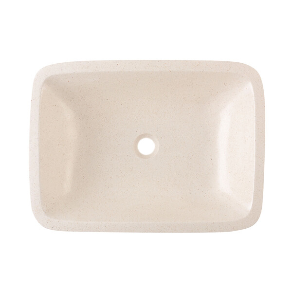 Terrazzo Waschbecken eckige Form
