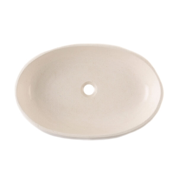 Terrazzo Waschbecken ovale Form