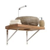 WOHNFREUDEN Teak-Holz Waschtischplatte Waschbecken Unterbau Gr. S 60-80 cm