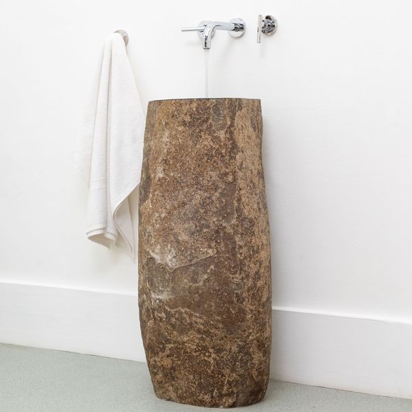 Naturstein Waschtischsäule natur 35x35x80 cm