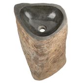 Flußstein Waschtischsäule natur 35x35x80 cm kaufen 9