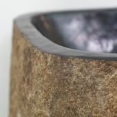 Flußstein Waschtischsäule natur 35x35x80 cm kaufen 6