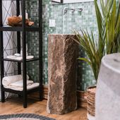 Flußstein Waschtischsäule natur 35x35x80 cm kaufen 14