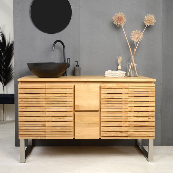 wohnfreuden Waschtisch Shade Vanity Teakholz