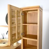 wohnfreuden Teakholz Hochschrank SHADE 180 cm