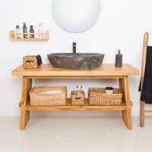 Aufbewahrungskorb geflochten Wasserhyazinthe Bad kaufen 2