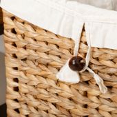 wohnfreuden Korb Bitbox aus Wasserhyazinthe mit Deckel