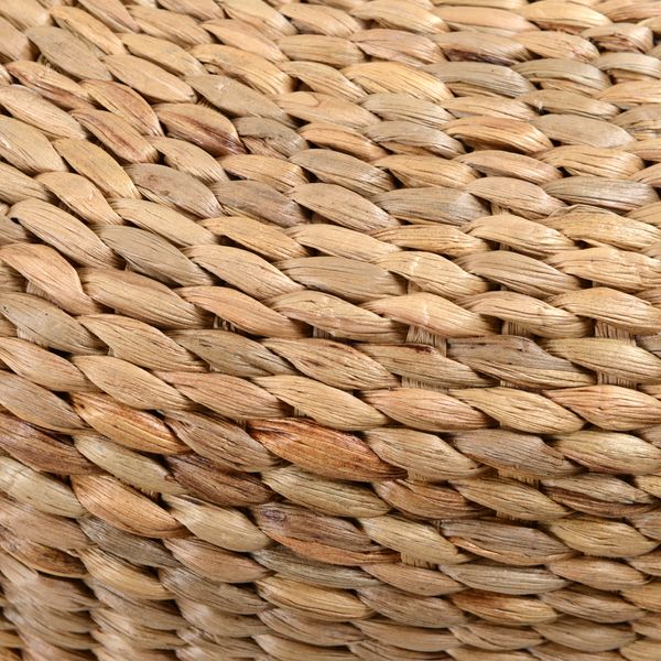 wohnfreuden Sitz-Pouf BRUNO 60 cm aus Wasserhyazinthe