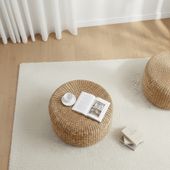 wohnfreuden Sitz-Pouf BRUNO 60 cm aus Wasserhyazinthe