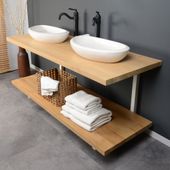 Waschtisch Waschtischplatte 160 cm Untergestell kaufen 2