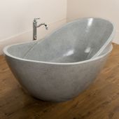 Badewanne aus Terrazzo 170x80 cm grau günstig kaufen 5