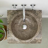 Marmor Standwaschbecken 77 cm grau günstig kaufen 3