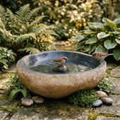 wohnfreuden Naturstein Schale 40 cm innen poliert