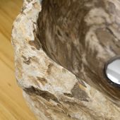 Waschbecken fossiles Holz versteinert 40 cm kaufen 5
