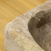 Waschbecken fossiles versteinertes Holz 60 70 cm kaufen 5