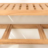 wohnfreuden Teakholz Unterschrank JUNIOR 120 cm inkl. 3 Körbe