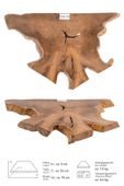 Teakholz Waschtischplatte 60 cm günstig kaufen 5