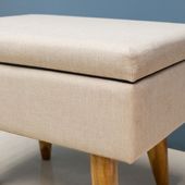 Holz Sitzbank Flur Garderobe mit Stauraum 60 cm kaufen 3