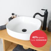 Keramik-Aufsatzwaschbecken weiss 46 cm Bad kaufen 2