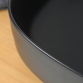 wohnfreuden Keramik Aufsatzwaschbecken 46 cm schwarz