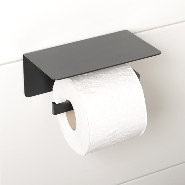 wohnfreuden Toilettenpapierhalter schwarz