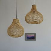 Lampenschirm Hängelampe Deckenlampe Rattan kaufen 5