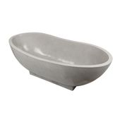 Badewanne aus Terrazzo 180x85 cm grau weiß kaufen 1