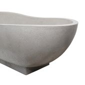 Badewanne aus Terrazzo 180x85 cm grau weiß kaufen 2