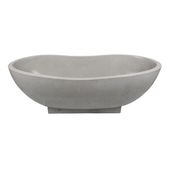 Badewanne aus Terrazzo 180x85 cm grau weiß kaufen 4