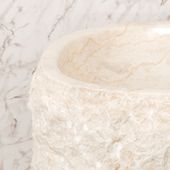 Marmor Standwaschbecken 90 cm creme kaufen 3