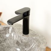 Marmor-Stein-Waschbecken 40 cm grau kaufen 5