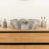 Marmor Erosi Waschbecken 50 cm Wohnfreuden