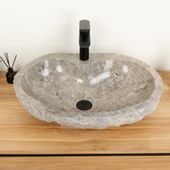 Marmor Erosi Waschbecken 60 cm Wohnfreuden