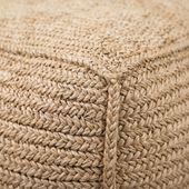 Sitz-Pouf Dadu aus Naturfaser eckig 60 cm wohnfreuden