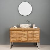 Erosi Marmor Waschbecken mit Naturkante 40 cm Wohnfreuden