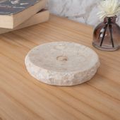 Marmor Schale 10 cm creme außen natur