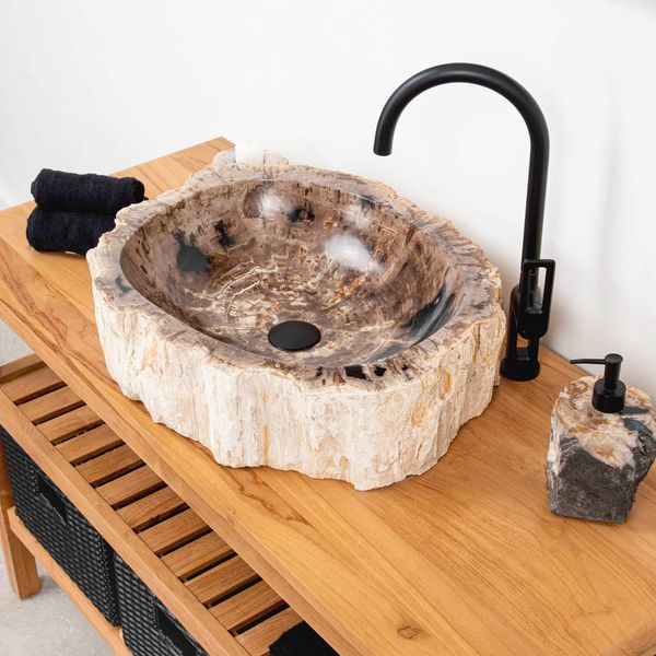 Fossiles Holz Waschbecken 50-60 cm wohnfreuden