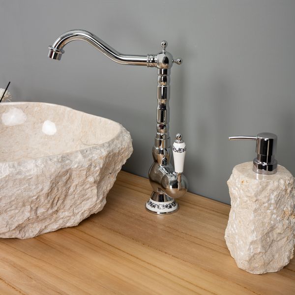 Retro Einhebel-Waschtischarmatur chrom Waschbecken kaufen