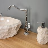 Retro Einhebel-Waschtischarmatur chrom Waschbecken kaufen 1