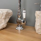 Retro Einhebel-Waschtischarmatur chrom Waschbecken kaufen 3