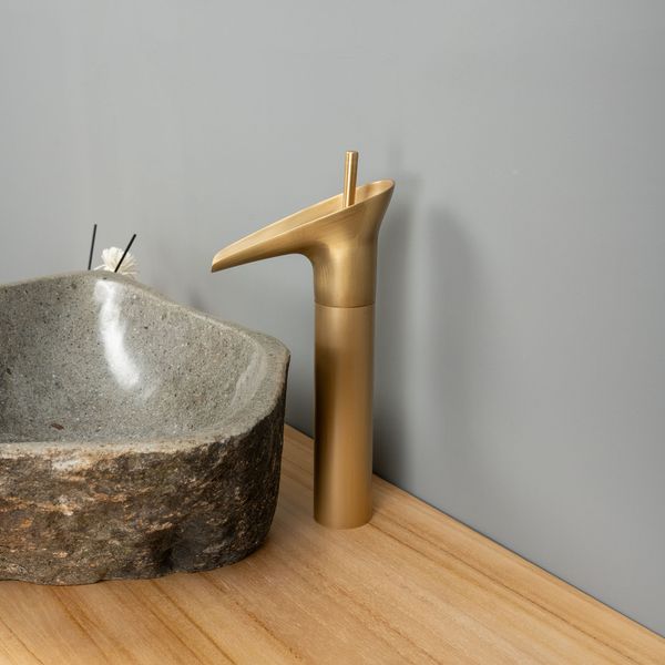 Einhebel-Waschtischarmatur gold Waschbecken kaufen