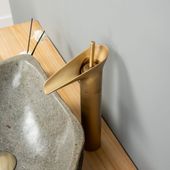 Einhebel-Waschtischarmatur gold Waschbecken kaufen 4