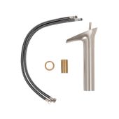 Einhebel-Waschtischarmatur silber breiter Auslauf Waschbecken kaufen 4