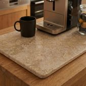 Marmor Küchen Tablett Untersetzer 60 x 30 cm creme wohnfreuden