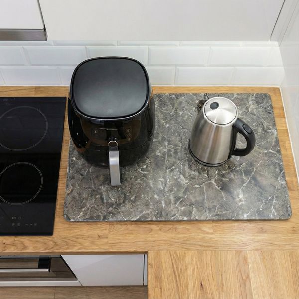 Marmor Küchen Untersetzer 60 x 30 cm grau
