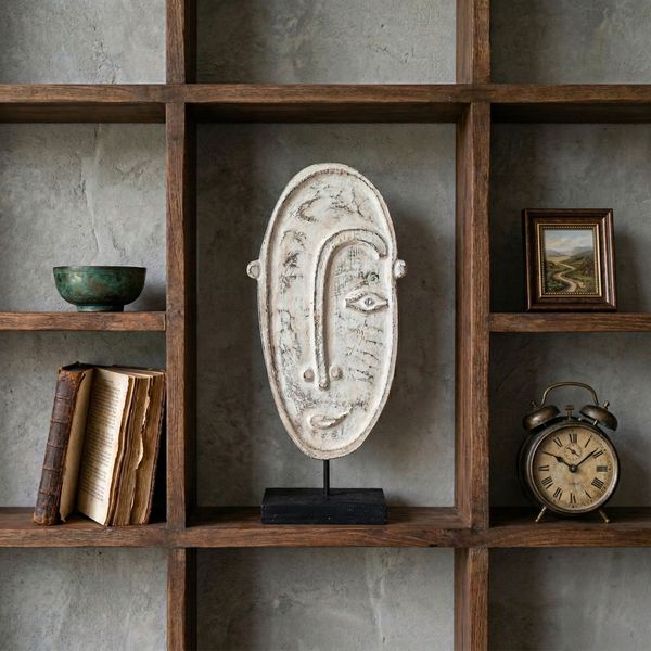 Dekofigur aus Suarholz Jack weiß wohnfreuden