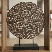 Skulptur aus Suarholz rund wohfreuden